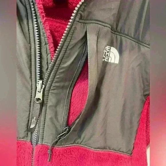Women’s Small The North Face Denali Coat Purple and dark gray EUC - Picture 3 of 4